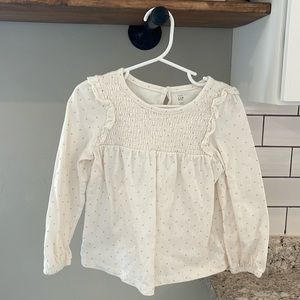 Polka dot girls top size 4, good condition